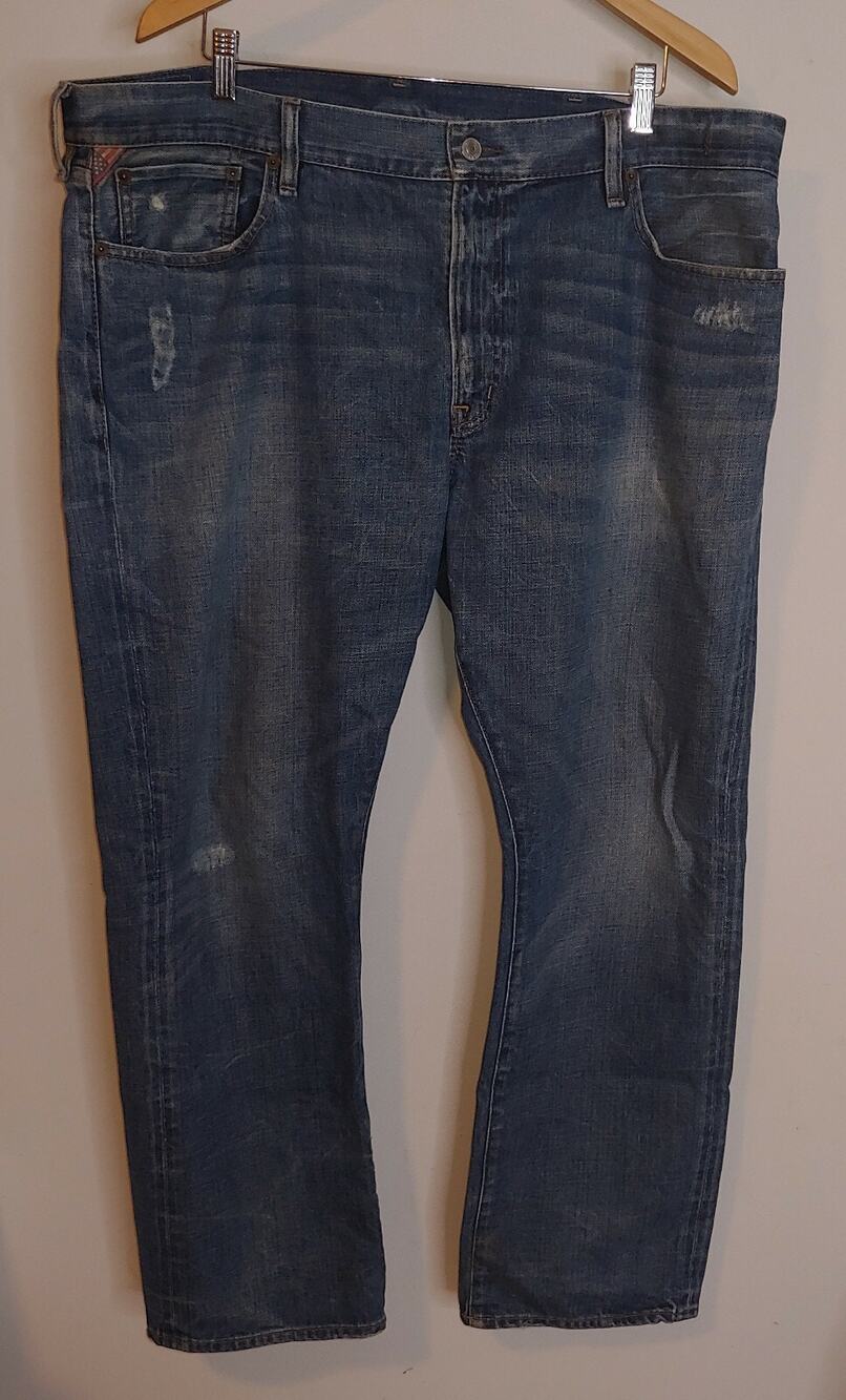 Denim & Supply Jeans Straight Leg 40 30 Distressed Finish Cotton